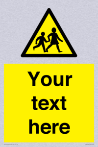 Custom Warning children Sign